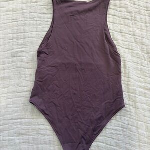 Purple Sleeveless One-Piece Bodysuit